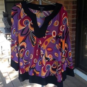 I-N-C INTERNATIONAL CONCEPTS XL BLOUSE 93%POLYESTER 7%SPANDEX